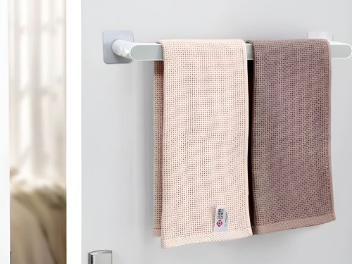 Verk 27476 Samolepiaci držiak na uteráky 48 cm, čiernobiely