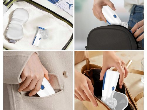Verk 27516 Inhalátor ultrazvukový nebulizer, 8 ml, AA, bílomodrá