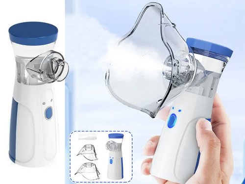 Verk 27516 Inhalátor ultrazvukový nebulizer, 8 ml, AA, bílomodrá