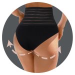 CMP SC0554 Push-up nohavičky so šnúrkou, veľkosť S, čierne