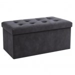 Ruhhy 26130 Taburet s úložným prostorem 76 x 38 x 38 cm, tmavě šedá