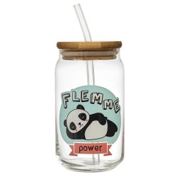 CMP KA0556 Pohár so slamkou, 450 ml, panda
