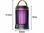 Verk 12360 Bezdrátová závěsná UV lampa proti komárům a dalšímu hmyzu, modrá