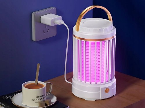 Verk 12360 Bezdrátová závěsná UV lampa proti komárům a dalšímu hmyzu, modrá