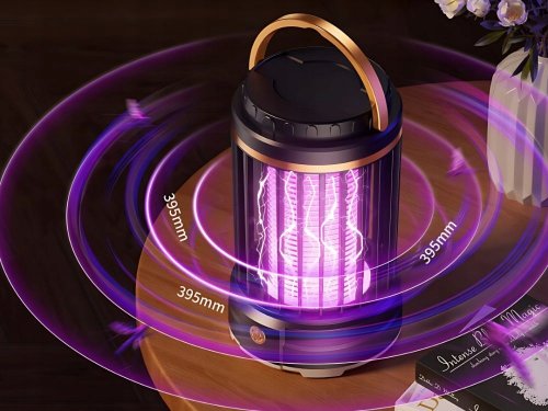 Verk 12360 Bezdrátová závěsná UV lampa proti komárům a dalšímu hmyzu, modrá