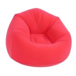 Verk 27535 Nafukovací relaxační sametové křeslo, fialové