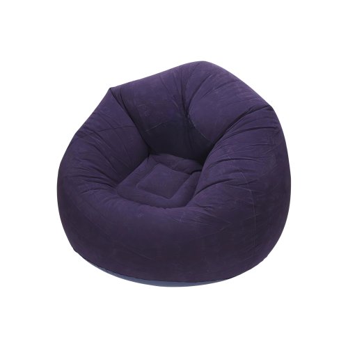 Verk 27535 Nafukovací relaxační sametové křeslo, fialové