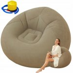 Verk 27535 Nafukovací relaxační sametové křeslo, oranžové