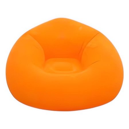 Verk 27535 Nafukovací relaxační sametové křeslo, oranžové