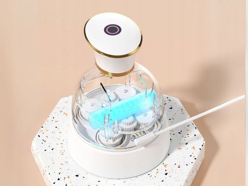 Verk 24602 Elektrický 3D masážní přístroj na hlavu, USB, 4 hlavice, černý