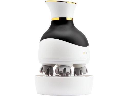 Verk 24602 Elektrický 3D masážní přístroj na hlavu, USB, 4 hlavice, černý