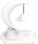Verk 12368 Lampička s bluetooth reproduktorem, RGB osvětlením a bezdrátovým nabíjením, velryba