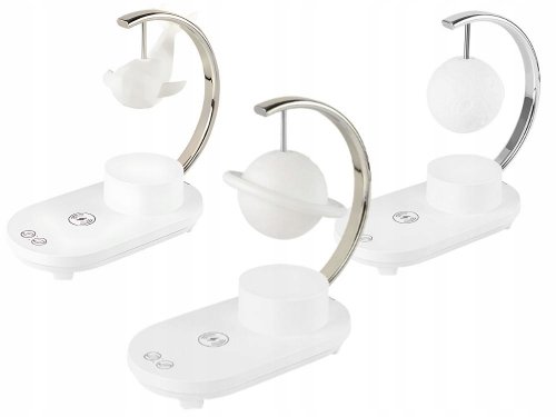 Verk 12368 Lampička s bluetooth reproduktorem, RGB osvětlením a bezdrátovým nabíjením, saturn