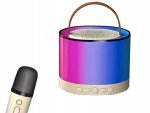 Verk 27503 Karaoke Bluetooth reproduktor, 2x bezdrátový mikrofon, modrý
