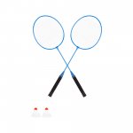 Badmintonová súprava Rebel RBA-4100, rakety, loptičky