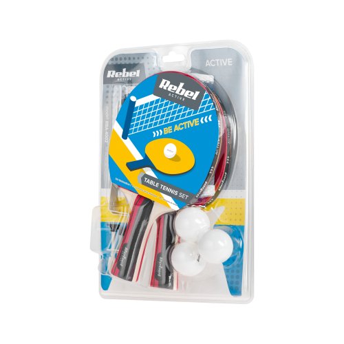 Rebel RBA-4002 Sada na stolní tenis - síťka a pálky s míčky