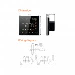 Eurokomp E6263 Termostat WiFi Tuya 16A, černý
