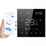 Eurokomp E6263 Termostat WiFi Tuya 16A, černý