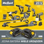 Nabíjačka batérií Rebel RB-2001-CH 20V 2Ah/4Ah
