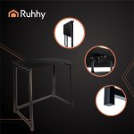 Ruhhy 26117 Skládací dřevěný stůl 80 x 75 x 40 cm, černý