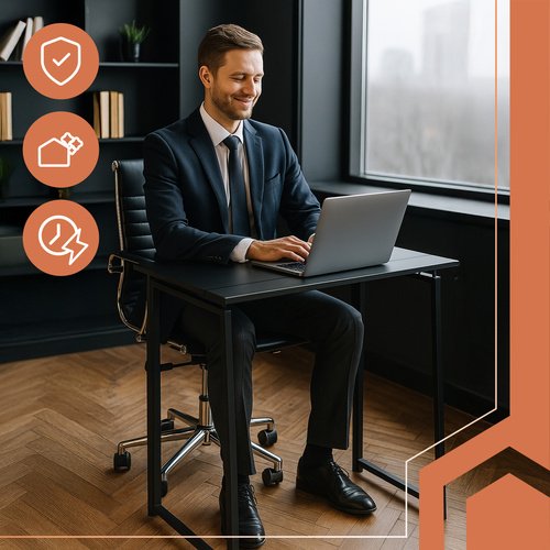 Ruhhy 26117 Skládací dřevěný stůl 80 x 75 x 40 cm, černý