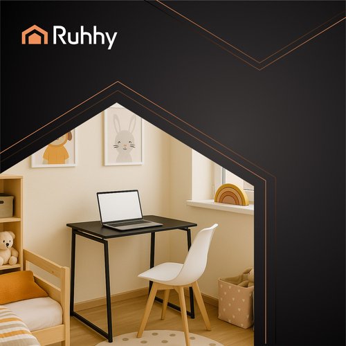 Ruhhy 26117 Skládací dřevěný stůl 80 x 75 x 40 cm, černý