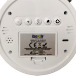 Izoxis 26337 Digitální LED hodiny ve stylu retro budíku, stříbrné