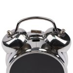 Izoxis 26337 Digitálne LED hodiny v štýle retro budíka, strieborné