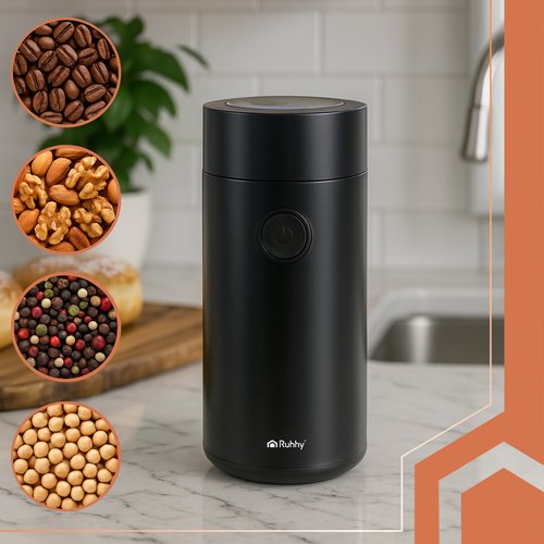 Ruhhy 26219 Mlýnek na kávu 150 W, 50g, černý