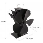 Kaminer 26206 Krbový ventilátor, 5-lopatkový, 60°C - 345°C