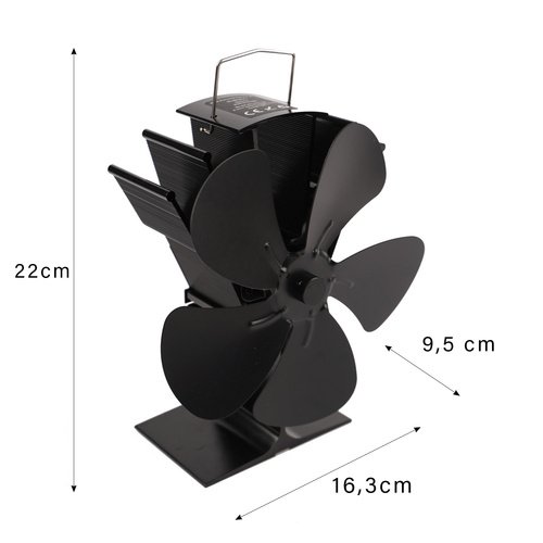 Kaminer 26206 Krbový ventilátor, 5-lopatkový, 60°C - 345°C