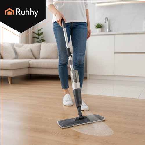 Ruhhy 26152 Mop s rozprašovačem 600 ml, šedý