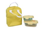 Verk 07394 Termotaška s dózami na jídlo, 1x 950 ml, 1x 650 ml, žlutá