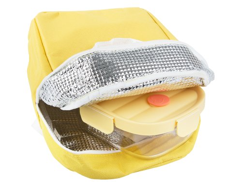 Verk 07394 Termotaška s dózami na jídlo, 1x 950 ml, 1x 650 ml, žlutá