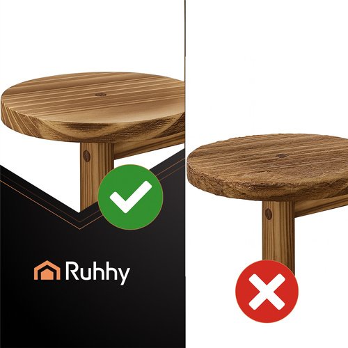 Ruhhy 26041 Stojan na květiny 86 x 33 x 18 cm, hnědý