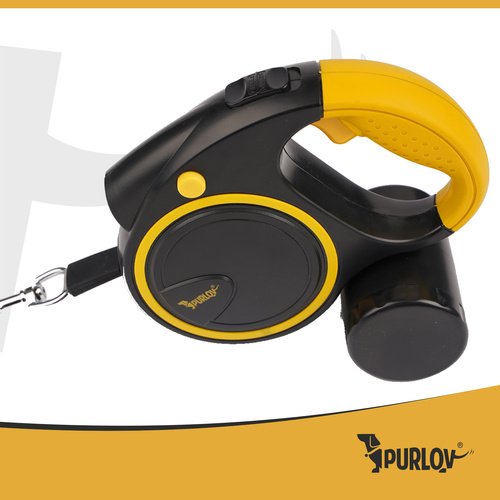 Purlov 25965 Samonavíjacie vodítko 5 m, 10 - 25 kg s LED baterkou