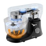 Ruhhy 25728 Kuchyňský robot 6,2 L, 2000 W, s funkcí ohřevu a mlýnkem na maso, černý