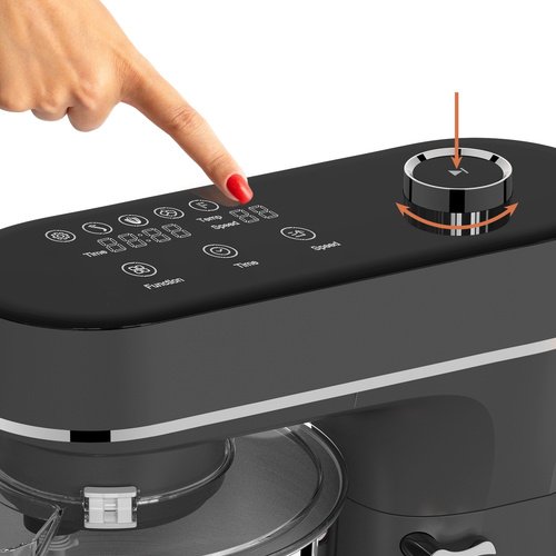 Ruhhy 25728 Kuchyňský robot 6,2 L, 2000 W, s funkcí ohřevu a mlýnkem na maso, černý