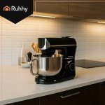 Ruhhy 25729 Kuchyňský robot 5,5 L, 2000 W, s funkcí ohřevu a váhou, černý