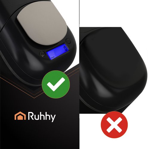 Ruhhy 25729 Kuchyňský robot 5,5 L, 2000 W, s funkcí ohřevu a váhou, černý