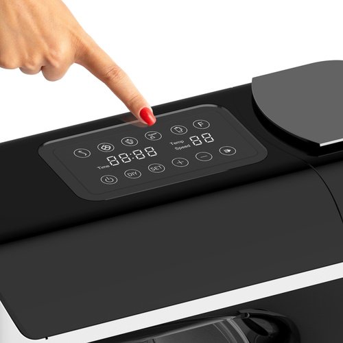 Ruhhy 25729 Kuchyňský robot 5,5 L, 2000 W, s funkcí ohřevu a váhou, černý