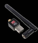 ISO 8007 Wi-Fi adaptér s odnímatelnou anténou USB 300Mbps