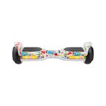 Rebel ZAB0014 Hoverboard LED RGB, 100 kg, 2 x 120 W, bílý