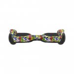 Rebel ZAB0013 Hoverboard LED RGB, 100 kg, 2 x 120 W, černý s graffiti