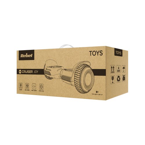 Rebel ZAB0013 Hoverboard LED RGB, 100 kg, 2 x 120 W, černý s graffiti