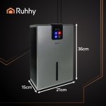 Ruhhy 26496 Odvlhčovač vzduchu 90 W, 2200 ml, stříbrná