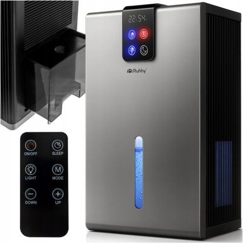 Ruhhy 26496 Odvlhčovač vzduchu 90 W, 2200 ml, stříbrná