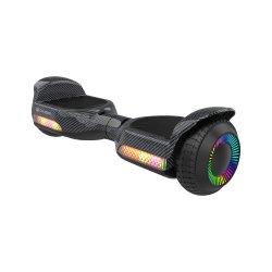Rebel ZAB0015 Hoverboard LED RGB, 100 kg, 2 x 120 W, Carbon černý 