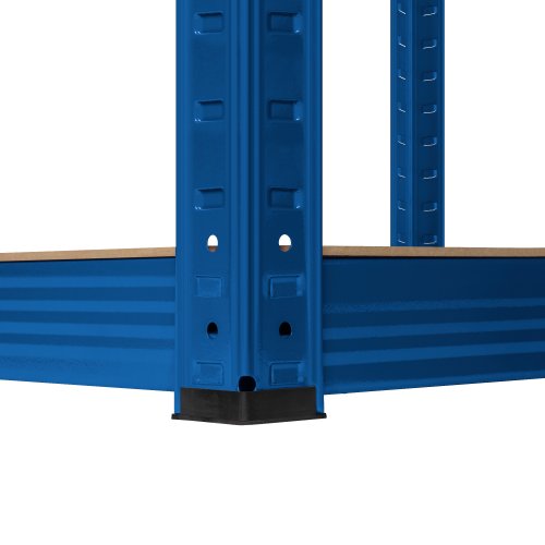 Rebel RB-1251 Kovový skladovací regál, 5 polic, 180 x 90 x 40 cm, 750 kg, modrá