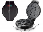 Verk 07254 Vaflovač 1200 W, 7 vaflí, zvieratá, čierny